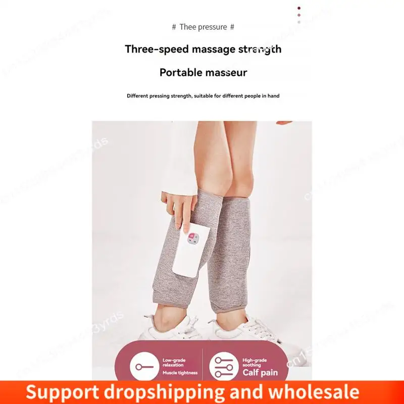 AA86 Leg Massage Air Compression Massage With Heat Cordless Leg Massager For Circulation And Pain Relief Calf Massager 2PCS