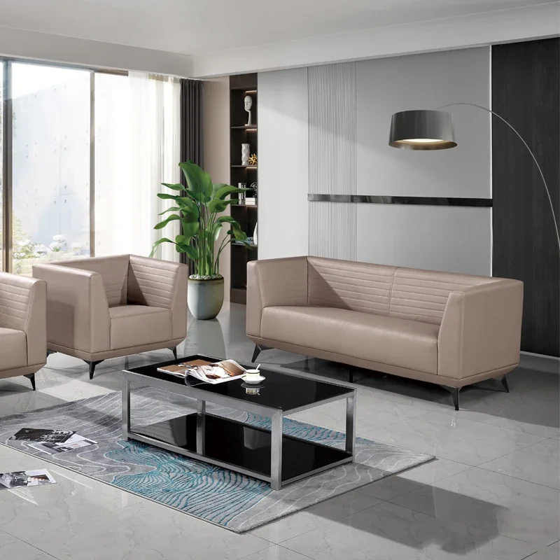 

Italian style comfortable highdensity sponge hotel front desk reception office furniture modern sofa combination office sofa