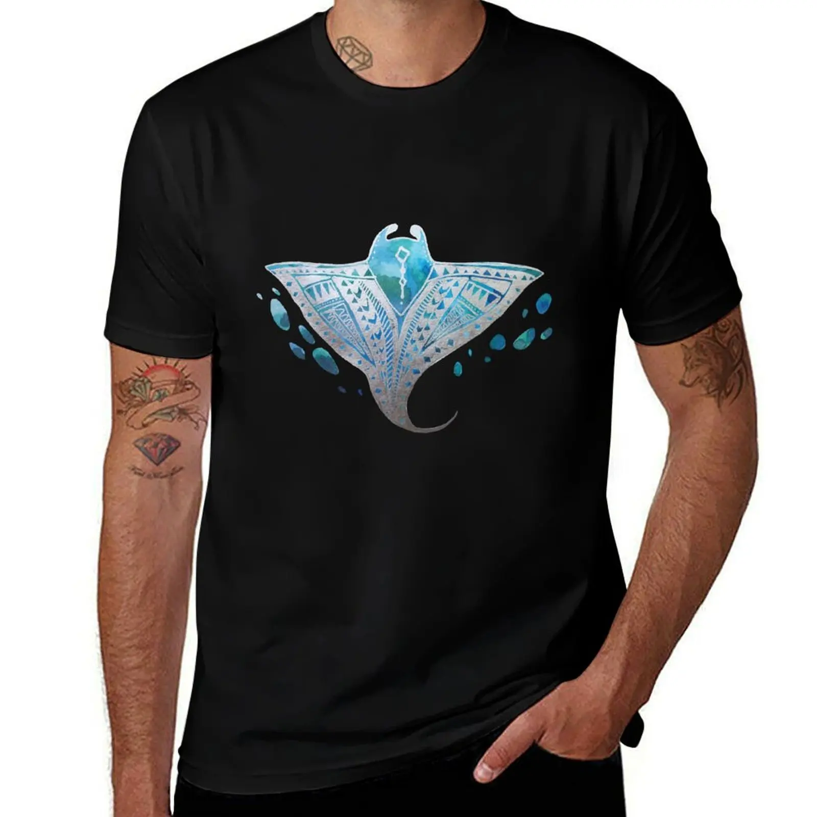 

Manta Ray T-Shirt Basic Casual Wear Short Sleeve Top