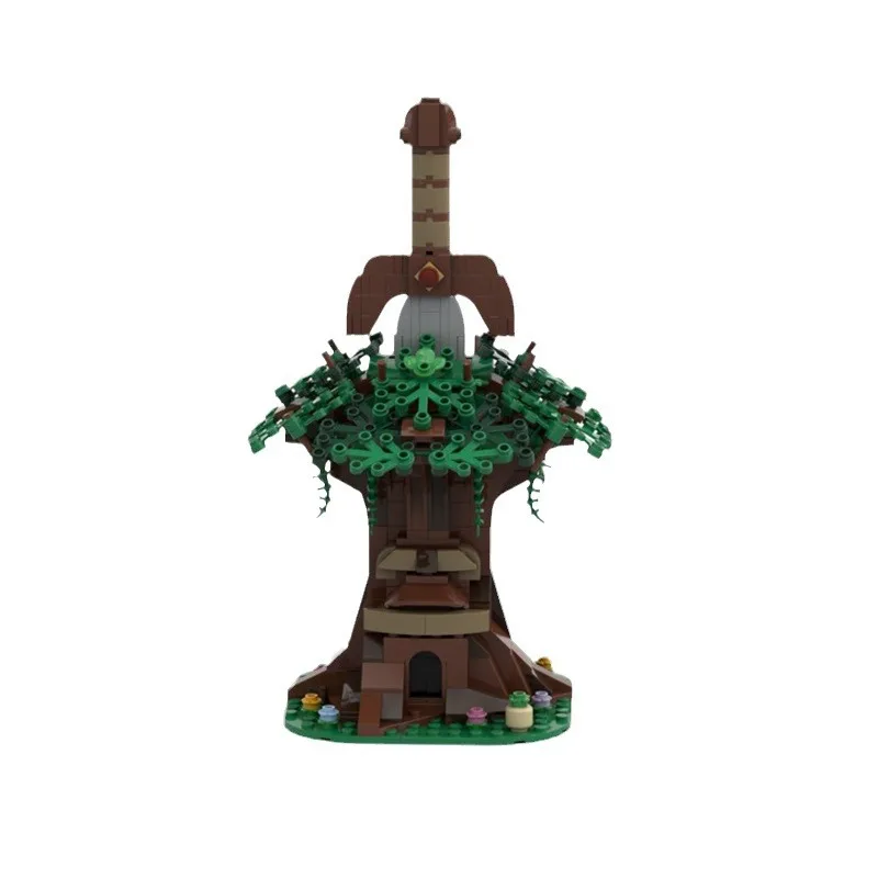 

Game Series Master's Sword Deku Tree Building Blocks MOC-44297 Game Peripheral Assembly Model Puzzle Kids Toy Boy Birthday Gift