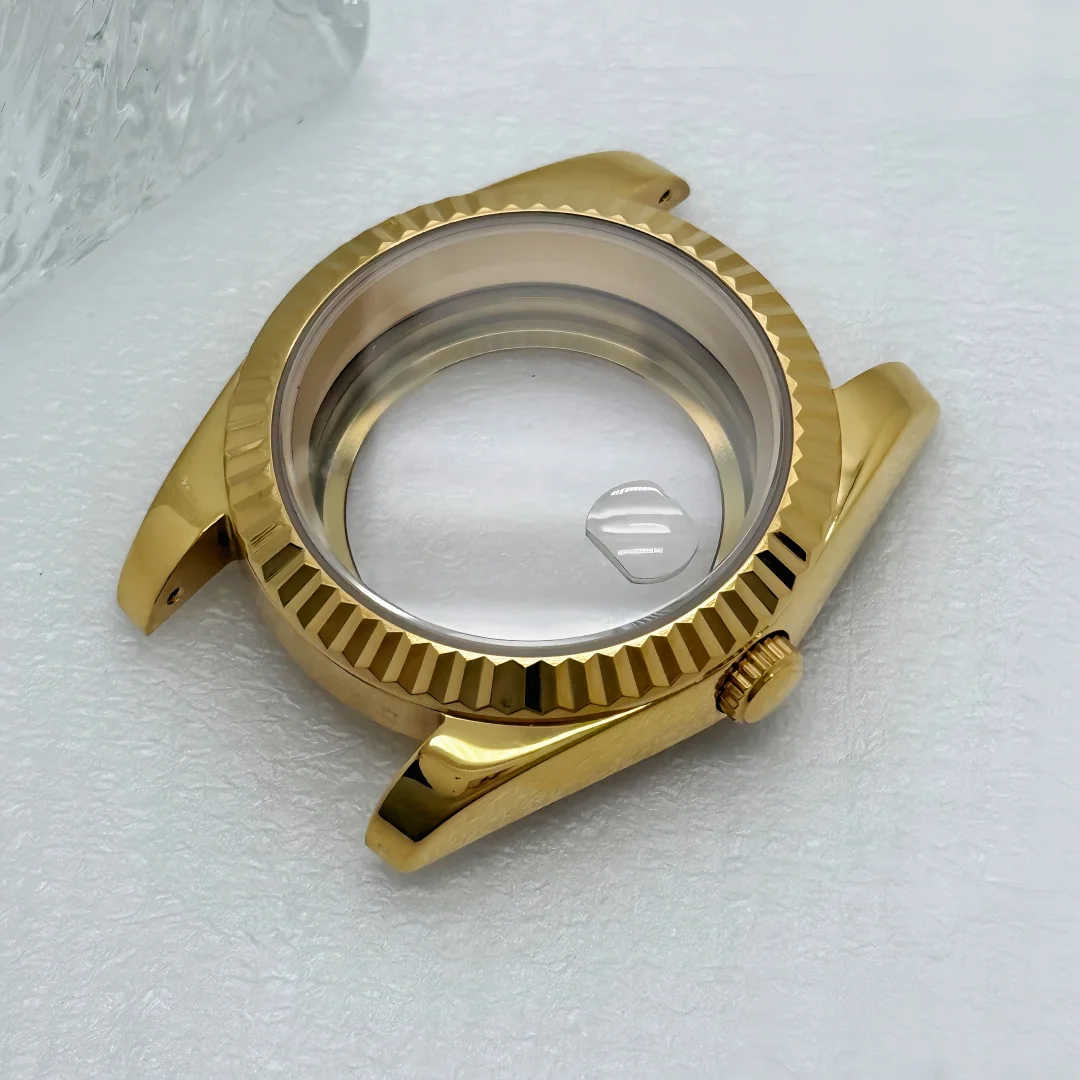 Boîtier de montre Oyster Datejust 36/39mm, verre saphir pour mouvement Seiko NH35 NH36 NH38, cadran 28.5mm pour bracelet President Jubilee