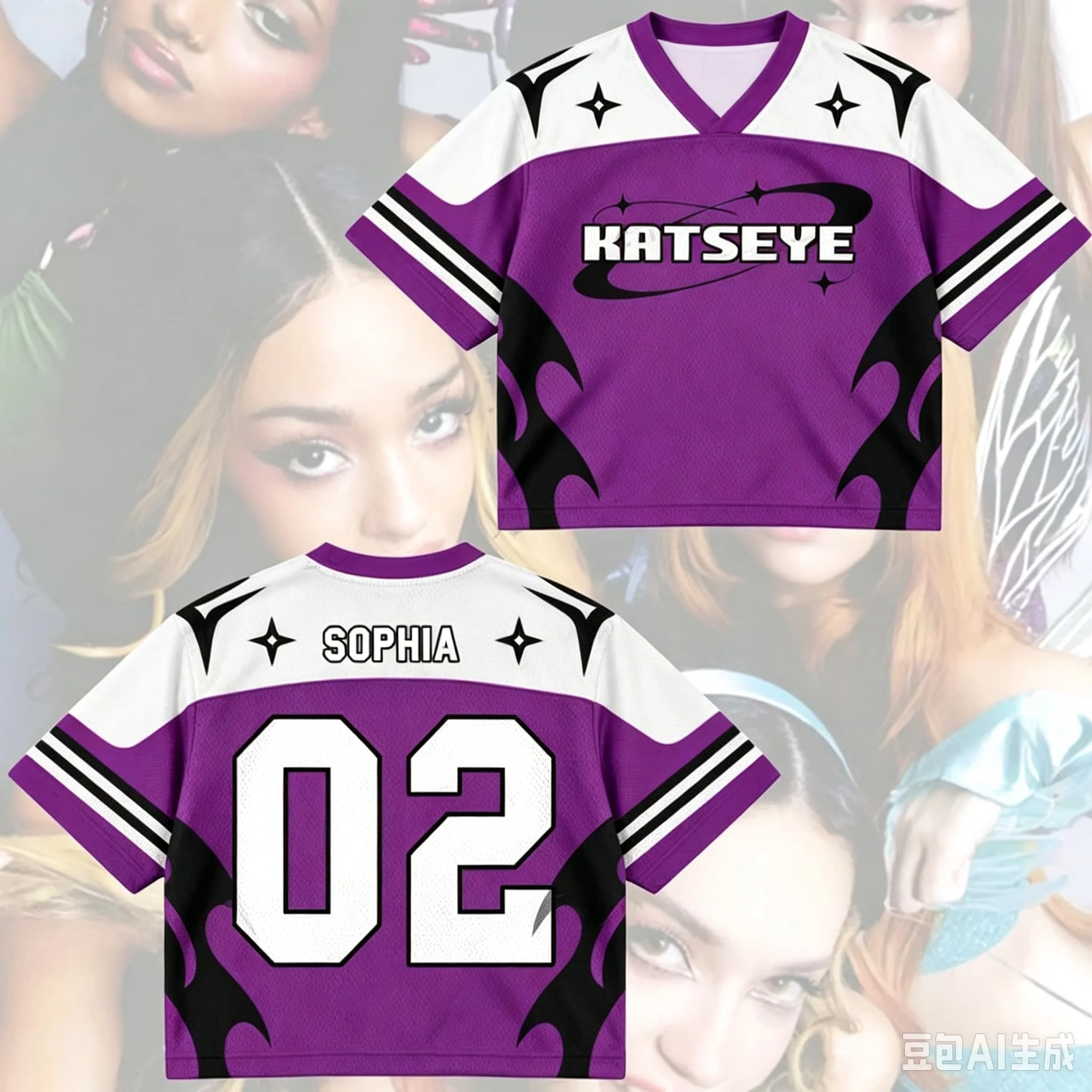Summer Men's and Women's Katseye The Wild World Tour Fan Gifts, Fashionable and Comfortable Street Tops, Casual T-shirts
