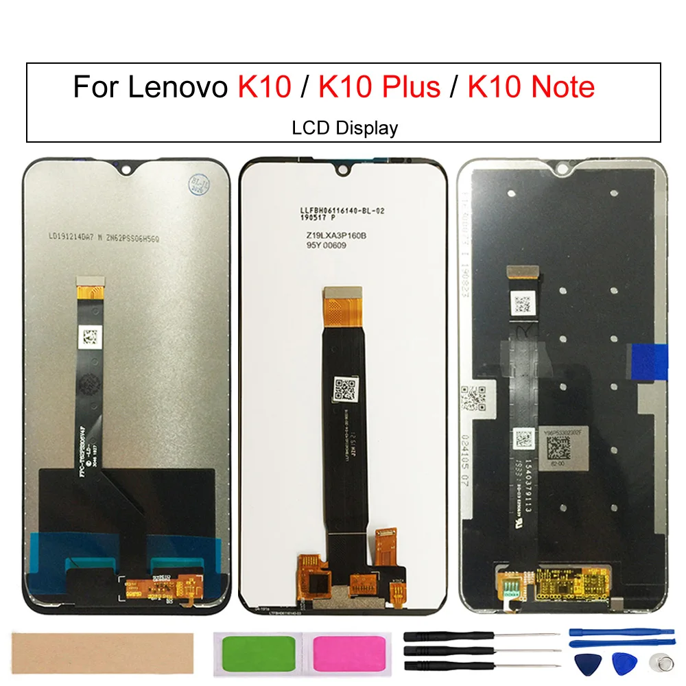 

LCD Display Touch Screen Digitizer Assembly for Lenovo K10 Plus,K10 Note , L39051,XT2025-3