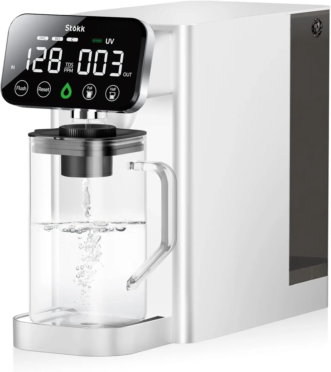 UV Instant Water Dispenser Countertop with Karairon Alkaline Enhancement, 6-stage Reverse Osmosis Water Filtration System