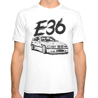 Cool Automotive W201 190E Car Turbo E36 M3 Men's Urban Style t shirt men T-shirts homme classic Vintage TShirt Men Camisetas