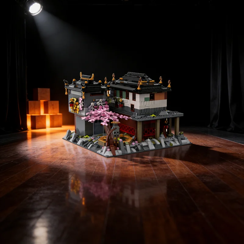 

1768pcs MOC Old Town Iteration 1 Ninjia Model Building Blocks Creative DIY Gift Display Decor Assemble Premium Adult Kids Desk