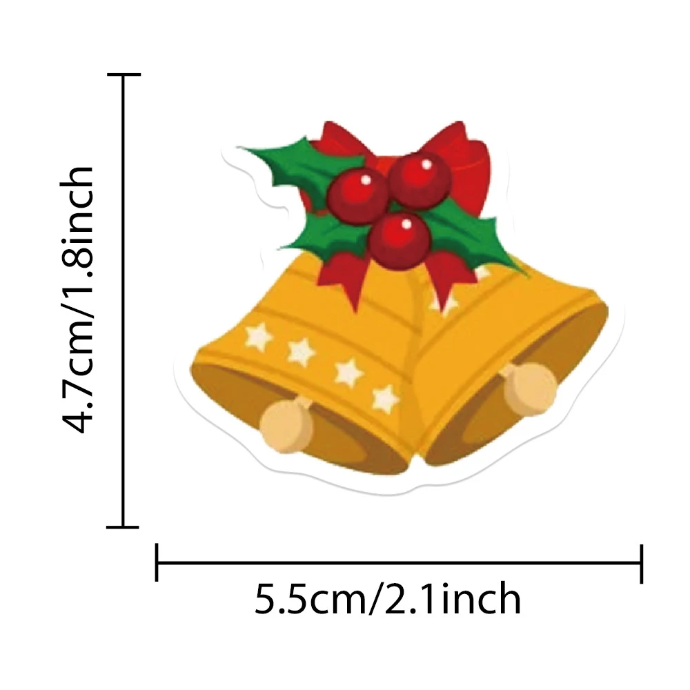 10/30/50 pçs engraçado bonito dos desenhos animados natal graffiti adesivos decoração presentes de natal caso do telefone portátil geladeira decalques adesivo
