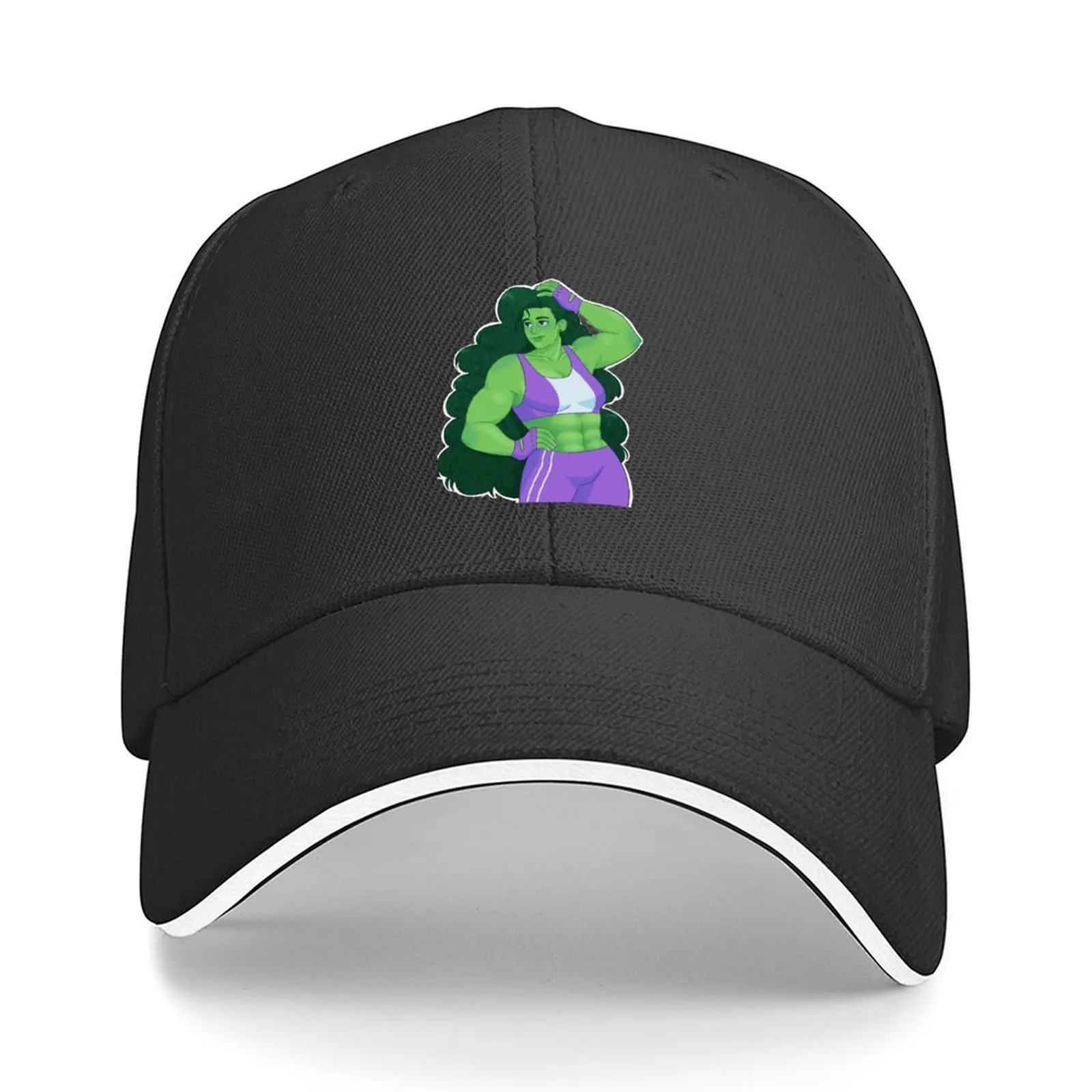 

she-hulk Baseball Cap derby hat winter hats for men Golf Sun Cap Women's Men's
