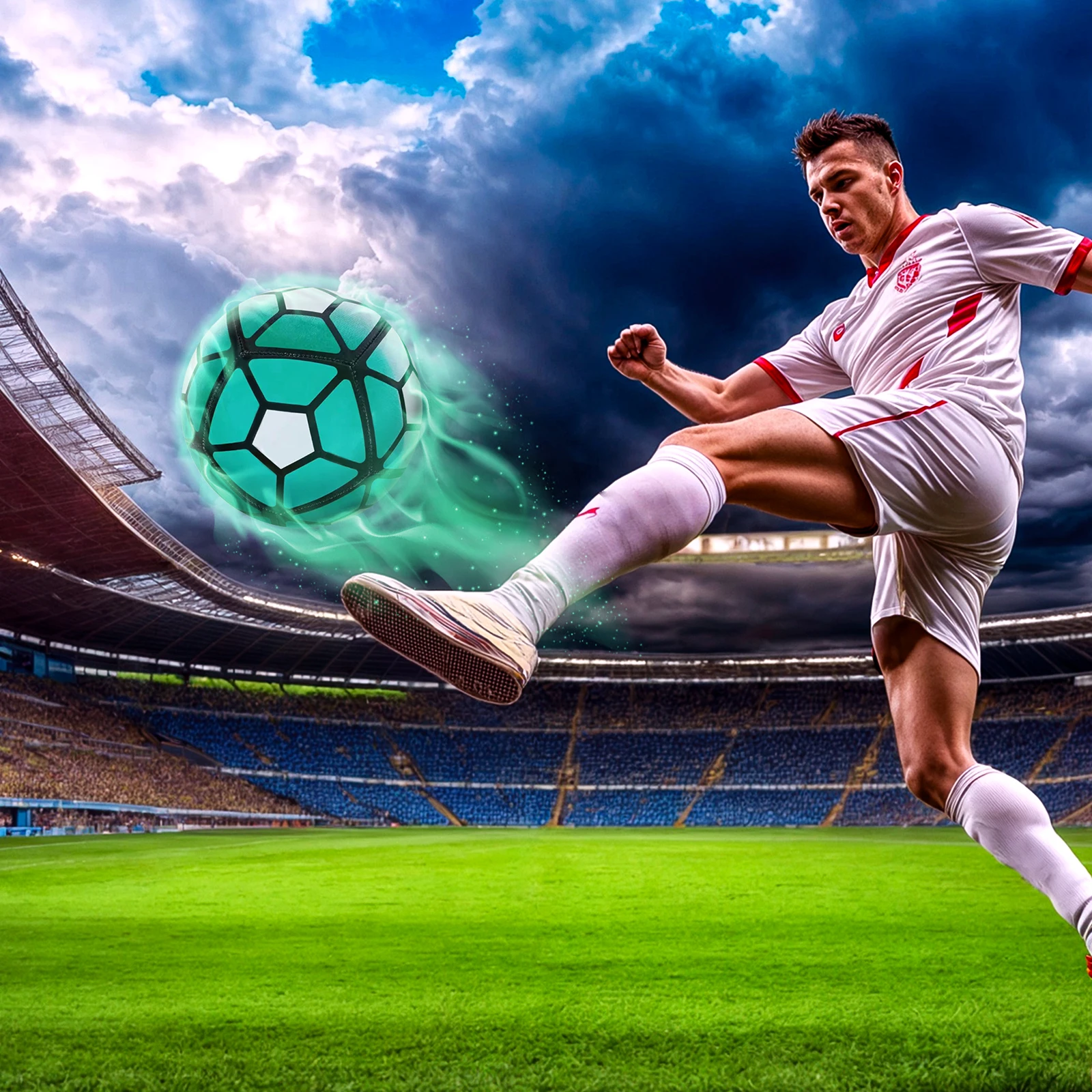 Versatile Usage Football Soccer Ball For All Skill Levels Regulation Size 9 Inflatable Football