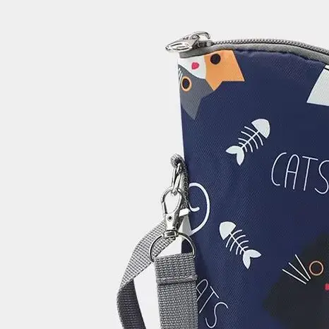 

Insulation Baby Bottle Bag Warmer Aluminum Mold Hanging Stroller Feeding Bag For Storage Cups And Drinks For Outings