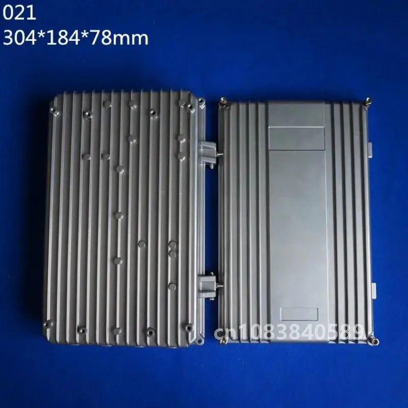 304x184x78mm Diy Aluminium Electronics Enclosure Amplifier Die Cast Aluminum Case IP67 Signal Project Housing Box Base Station