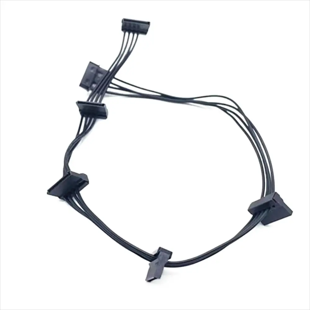 

SATA/4PIN SATA Power Cable 1 Male To 5 Female IDE Male Hard Drive Splitter Cable 18AWG Power Supply SATA Extension Cable