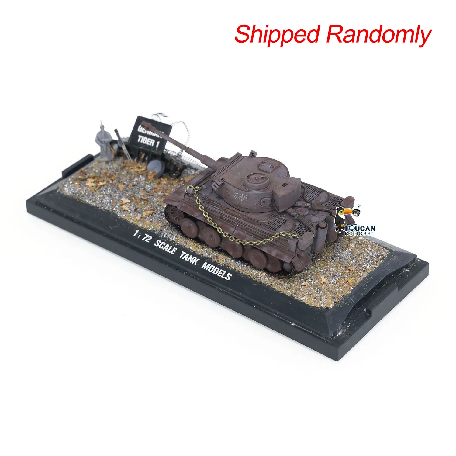 Henglong Tanque Estático para Meninos, Modelo de Tanque Acabado sem Peças Eletrônicas, Alemanha Tiger I 3818, Mini Brinquedos, Presentes, Escala 1: 72