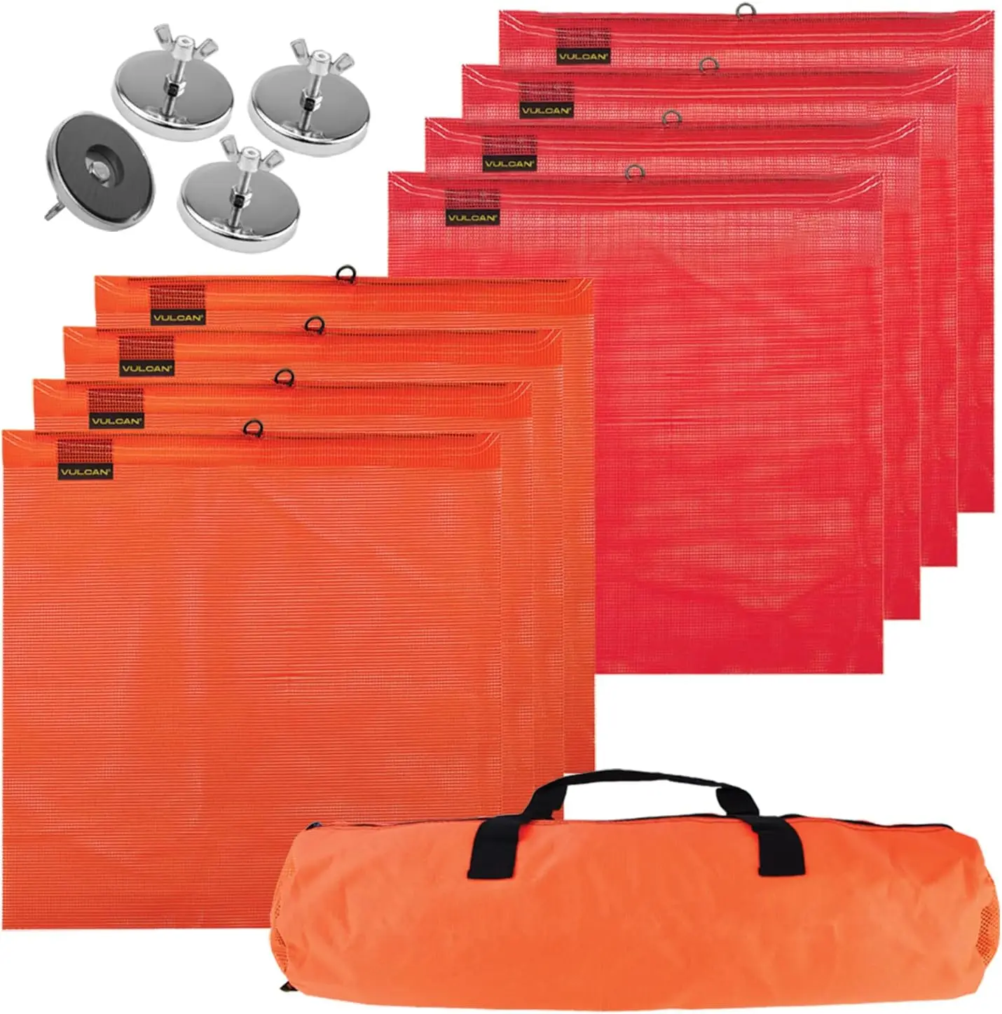 

Heavy Duty Magnet Kit with Wire Loop Flags and Vented Storage Bag