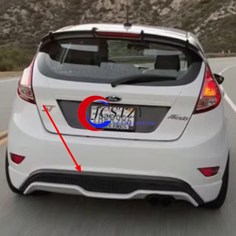 

ST Style ABS Matt Black Rear Bumper Lip Diffuser Apron Splitter Spoiler for Ford Fiesta MK7 2008-2013 Car Accessories