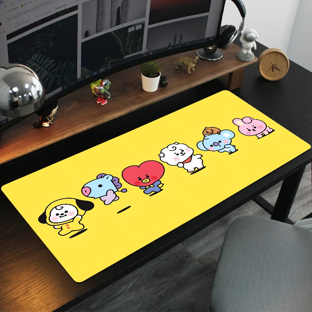 SUGA Boy Group Mousepad Large Gaming Mouse Pad LockEdge Thickened Computer Keyboard Table Desk Mat Kpop B-BTS