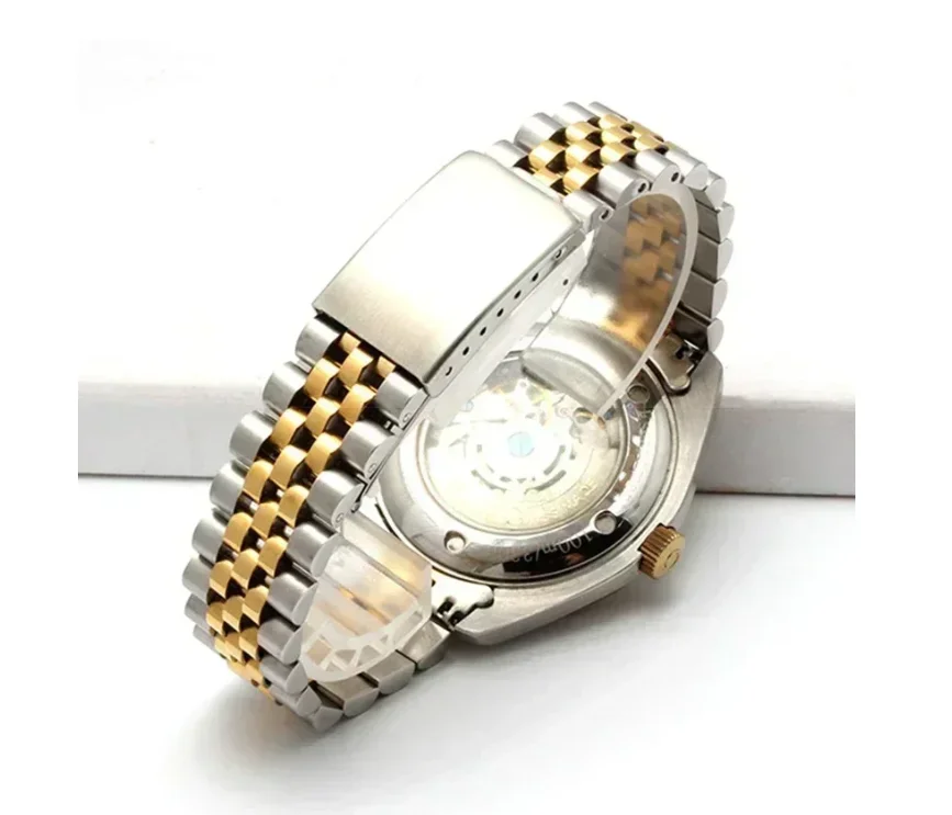 Correa de reloj de extremo curvo de lujo para DATEJUST Jubilee, accesorios de pulsera de acero inoxidable, correa de Metal de 20mm