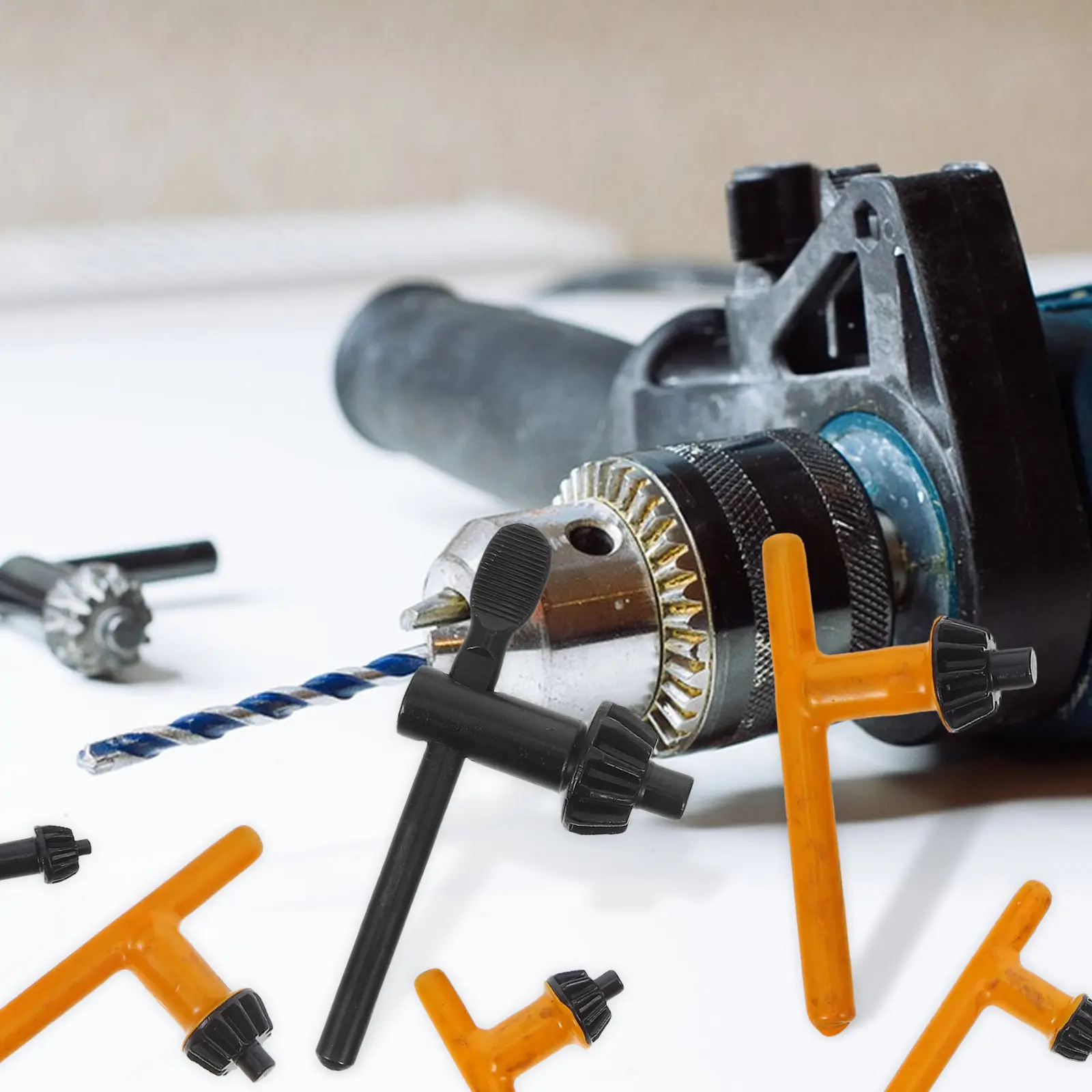 

Набор из 6 ключей для сверлильных патронов, регулируемый зажимной инструмент для электродрелей и станков, размеры 4 мм, 6 мм, 10 мм, 13 мм, 16 мм