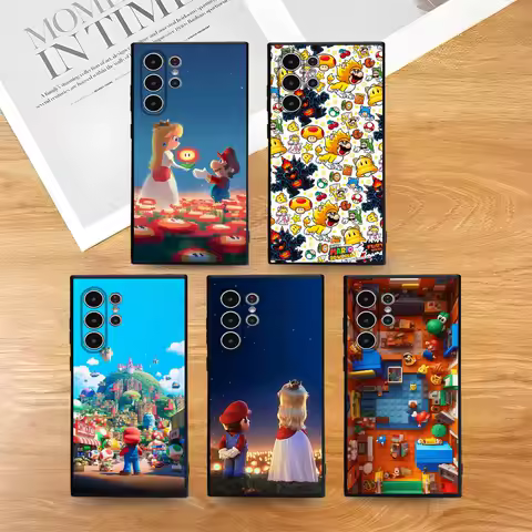 Super M-MarioS B-Bros Phone Case for Samsung S series s21 s22 s23 s24 s25 FE Plus Ultra TPU Soft to Skin-friendly case