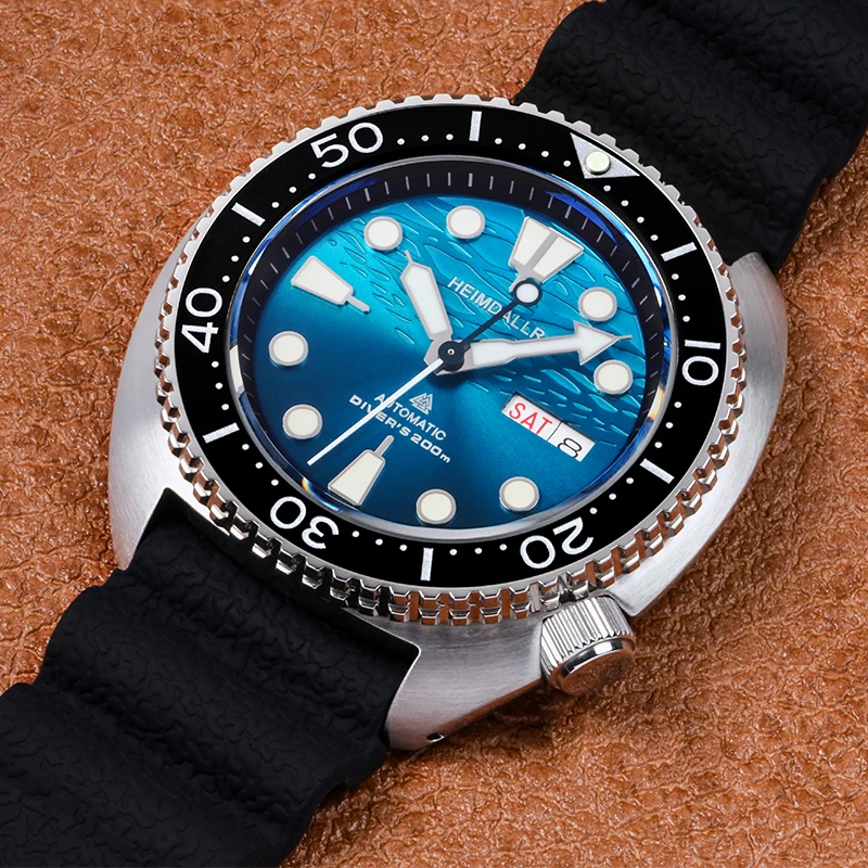 Neue Heimdallr H4 Taucheruhr NH36 automatische mechanische Saphirglas C3 super leuchtende 200 m wasserdichte 316L Stahl 45 mm Herrenuhr