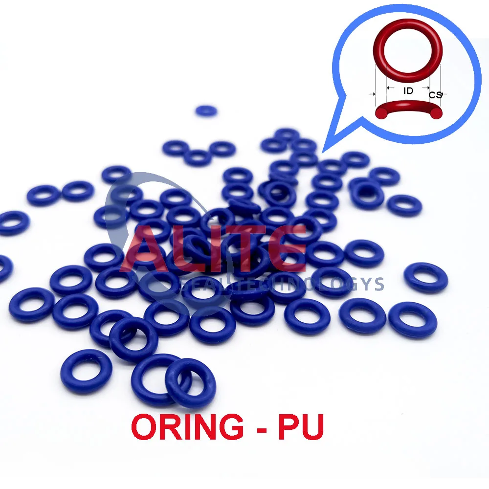 اورينج CS = 0.5-1.5 مللي متر O الدائري IDxCS PU90 ShA O-حلقة الأختام/يوريتان البولي يوريثين (PU) O-حلقات المطاط طوقا