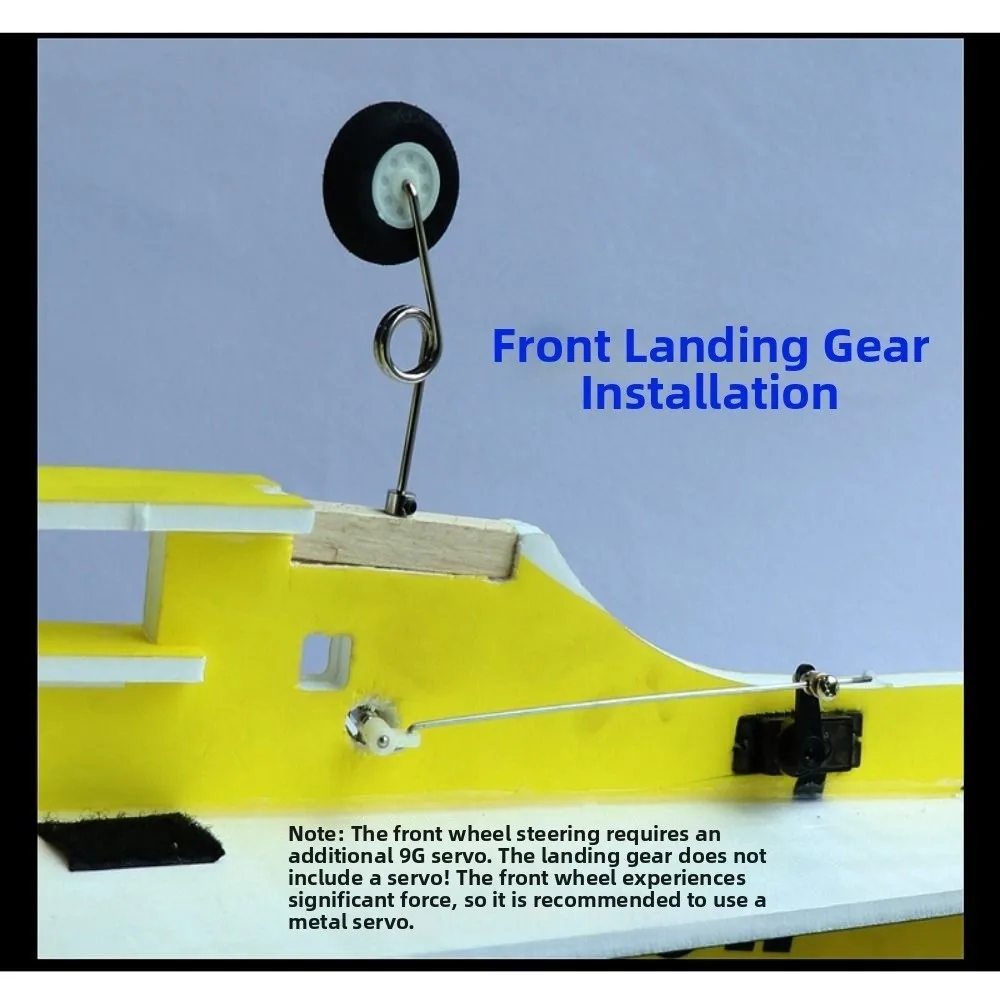 1Set Plastic&Metal KT Board Aircraft 25-30mm SU27 Remote Control Airplane Front Wheel Steering For Fixed-wing Aircraft Model