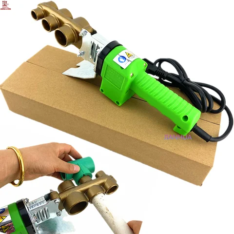 플라스틱 PP-R PERT 튜브 용접기, 배관공 공구, 자동 가열, 전체 32mm, AC220V, 110V, 600W
