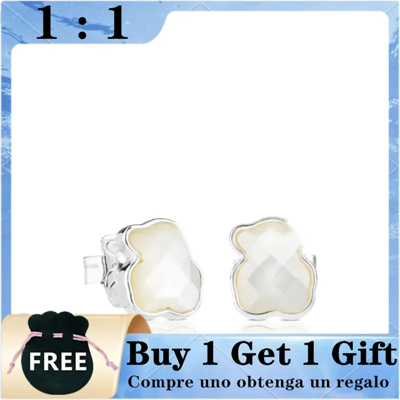 2024 Spanish Bear The Latest Niche Design Fashion Trend Light Luxury Classic Style Lady Earring Romantic Couple Gif