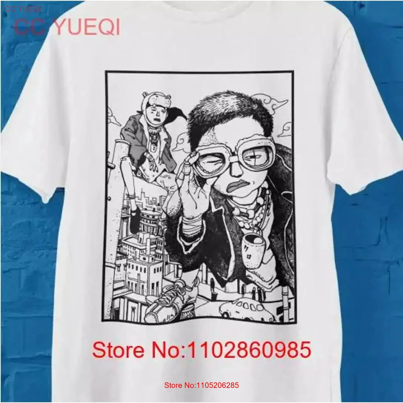 Taiyo Matsumoto Anime Manga T Shirt for Anima Lovers Tekkonkink vintage Washed Comfortable graphic Casual Soft