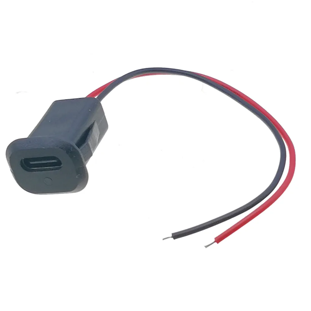 Connecteur USB type-c avec boucle de carte LED, prise femelle de Type C à pression directe, adapté à la Conversion de lampe, bricolage de voiture électrique, 1 pièce
