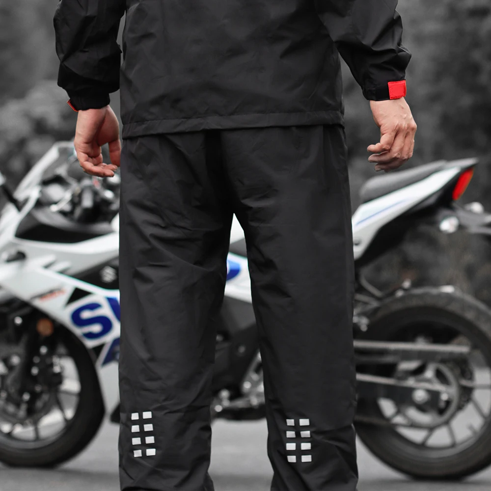 WOSAWE Rain Pants Bicycle Motorcycle Riding Reflective Weatherproof Same Style For Men And Women Rainpants