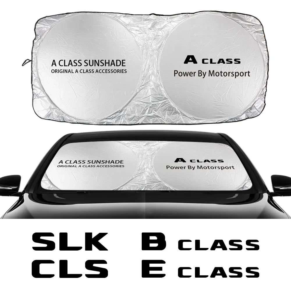 Car Windshield Sunshade Cover For Benz W124 W203 W204 A CLASS B CLASS C CLASS E CLASS S CLASS CLA CLS SL SLC SLK Auto Accessory