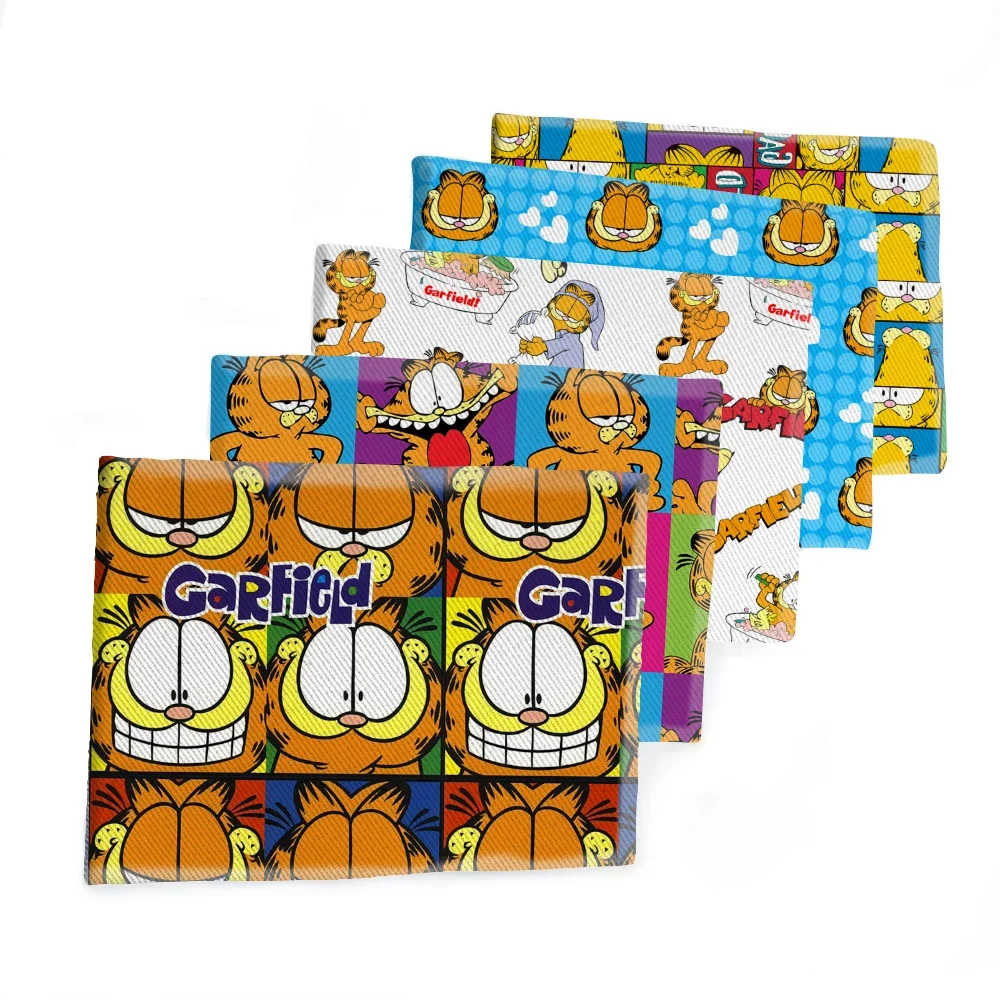 Cute Cartoon Cat Garfield Character Pattern Printed Twill Fabric for Patchwork Quilting Fabrics