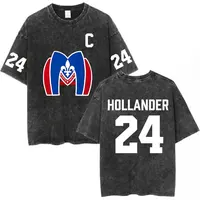 Camiseta de manga corta con cuello redondo Y2k para hombre, camisetas para hombre, Camisetas Heated Rivalry Ilya Rozanov 81 Boston Raiders Washed