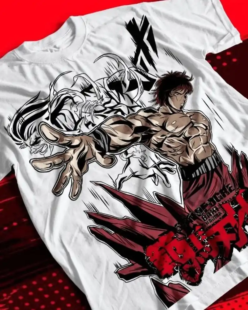baki hanma  the grappler T-shirt, yujiro hanma anime T-shirt