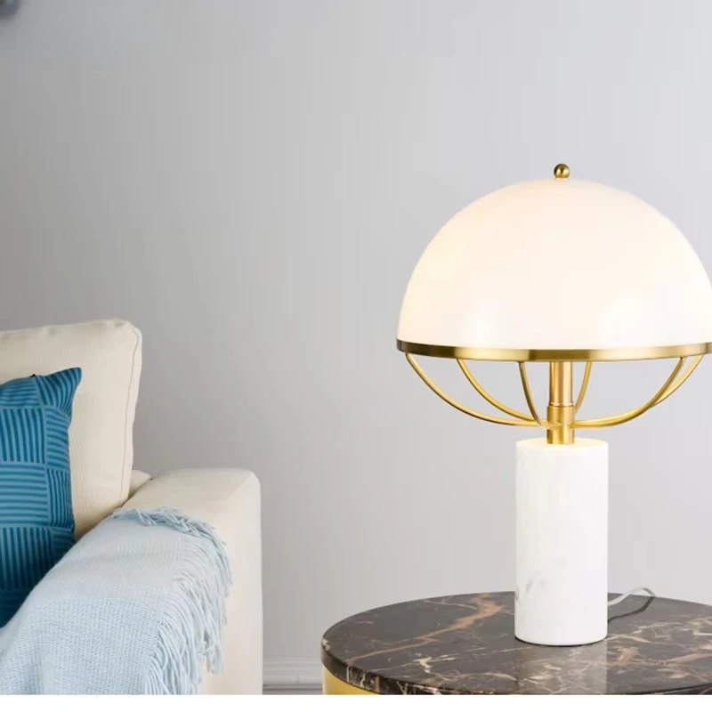 Bedside Table Lamp Modern Decorative Desk Lamp Home Study Art Bedroom Warm Sofa Living Room Table Lamp Shaped Glass