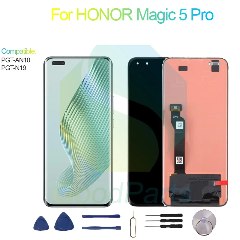 Проверка перед отправкой для HONOR Magic 5 Pro: дисплей, сенсорный экран, панель дигитайзера, сборка ЖК-экрана PGT-AN10, PGT-N19 Magic 5 Pro Sc