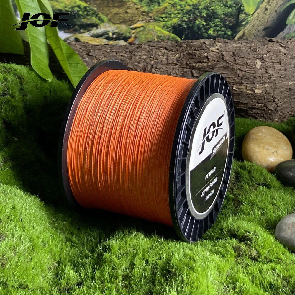 Jof 4 Stränge pe geflochtene Angelschnur 0.4 #-8.0 #1000m akzeptabel Karpfen Wolfs barsch 3,6 kg-36,8 kg Multi filament Fliegens chnüre glatte Pesca