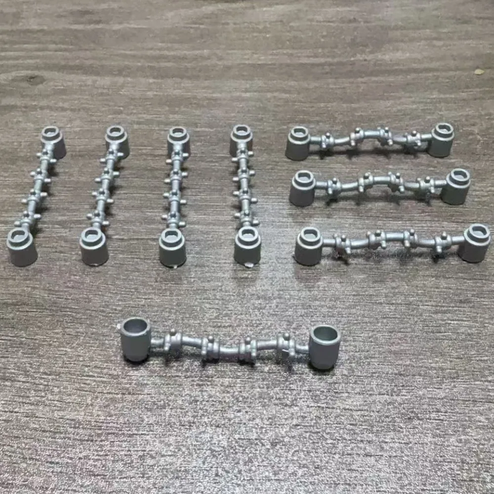 Moc 10 pçs parte tijolos cena militar 1x6 guardrail cerca blocos de construção conjunto castelo casa campo batalha partícula diy brinquedos presente do miúdo