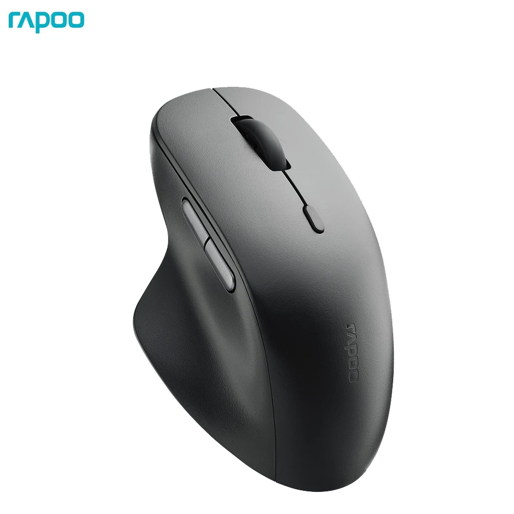 Original Rapoo M50 PLUS Silent 2.4G Wireless Mouse Optical Ergonomic Mice Designed For Big Hand For Office Use,600 DPI Switch