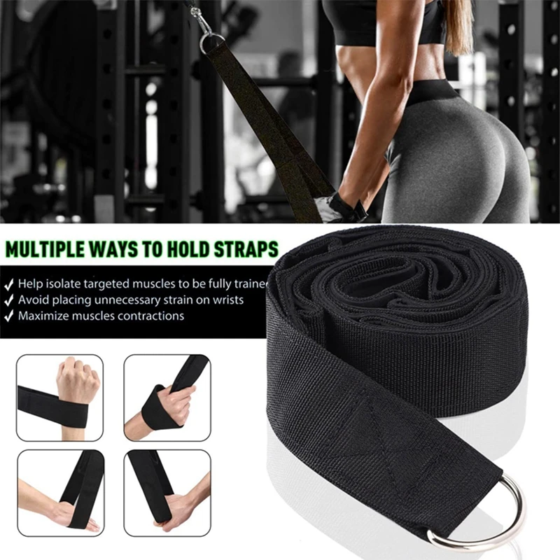 1 PC Fitness Tricep Rope Pull Down Workout Tricep Rope Cable Attachment Strength