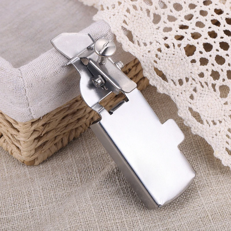 ミシン用ユニバーサルマグネットシーム,多機能メタルヘムガイドレール,DIYツール,11x3.2cm, 1個