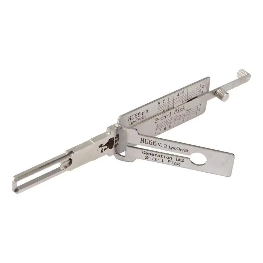 Lishi 2-In-1 locksmith tool Twin Lifter HU66 FOR Volkswag FOR Porsche FOR Audi A3 2006 – 2015/A4 1996 – 2015 /AS4 1996 – 2015