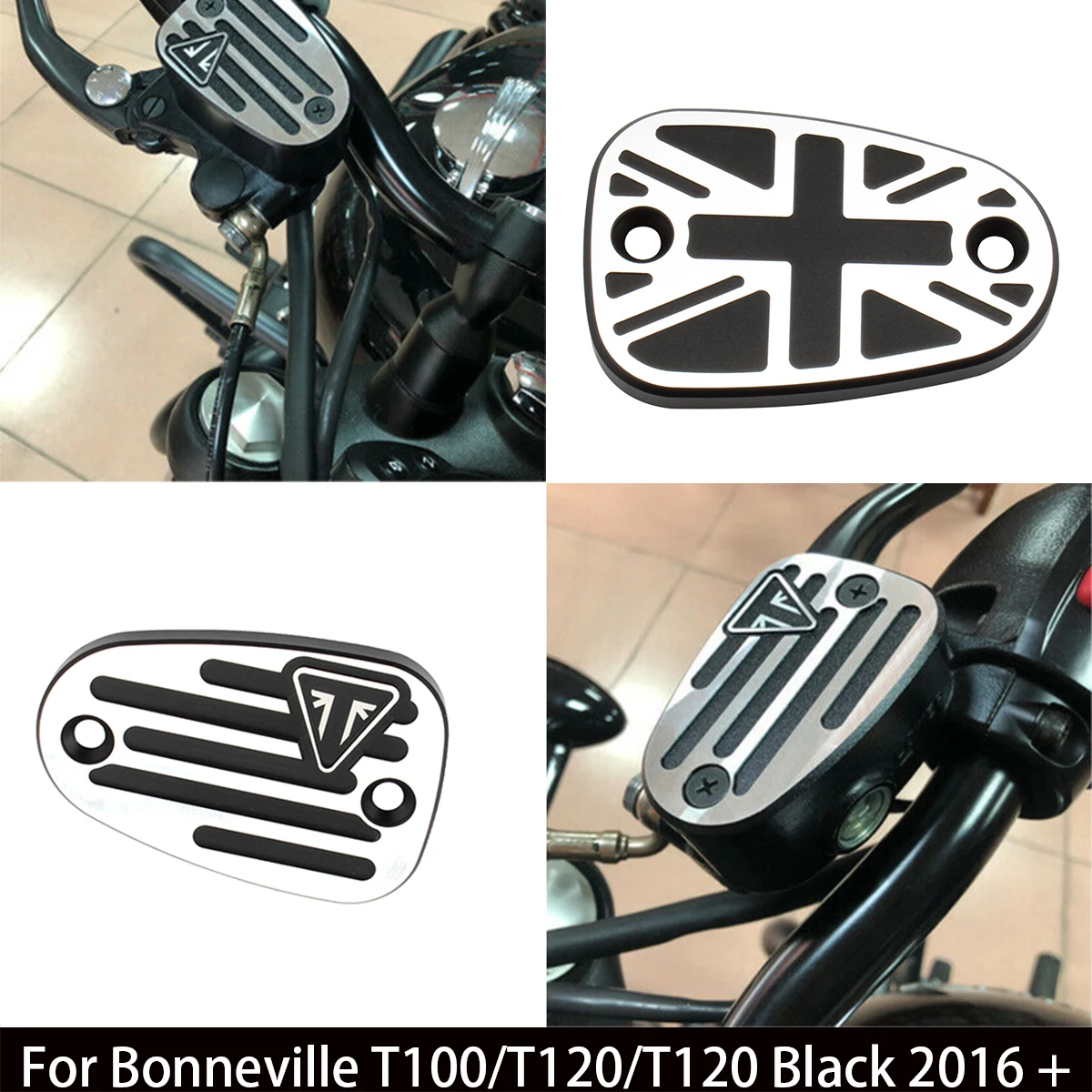 

Motorcycle Brake Cylinder Reservoir Cover Oil Fluid Cap For Bonneville T100/T120/T120 Black 2016+/Thruxton 1200 2016 +