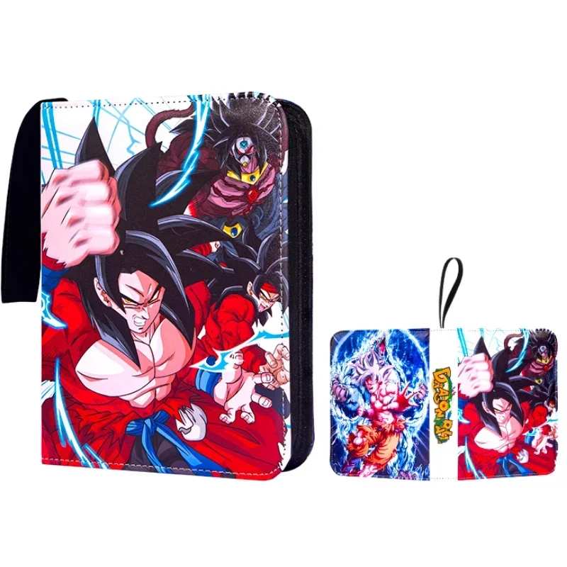 4/9 Grids Dragon Ball Card Album Game Collection Zipper Cards Storage Book Son Goku Vegeta Anime Game Card Collection Tool Gift