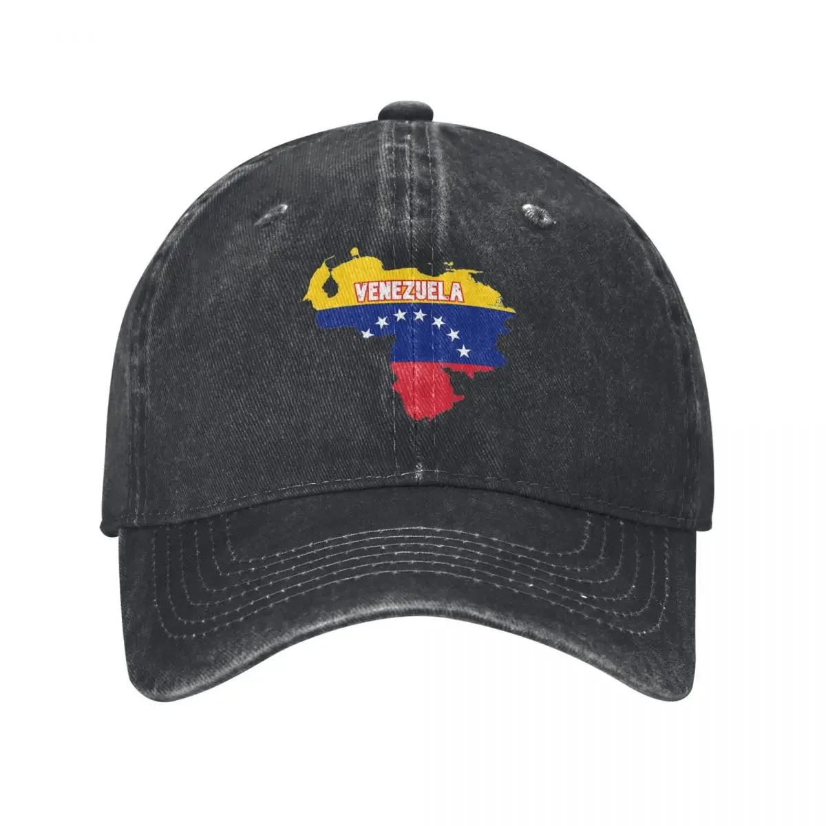 Venezuela Map And Flag With Seven Stars Baseball Cap For Women Men Venezuelan Trucker Hat Sun Visors Camping Baseball Caps