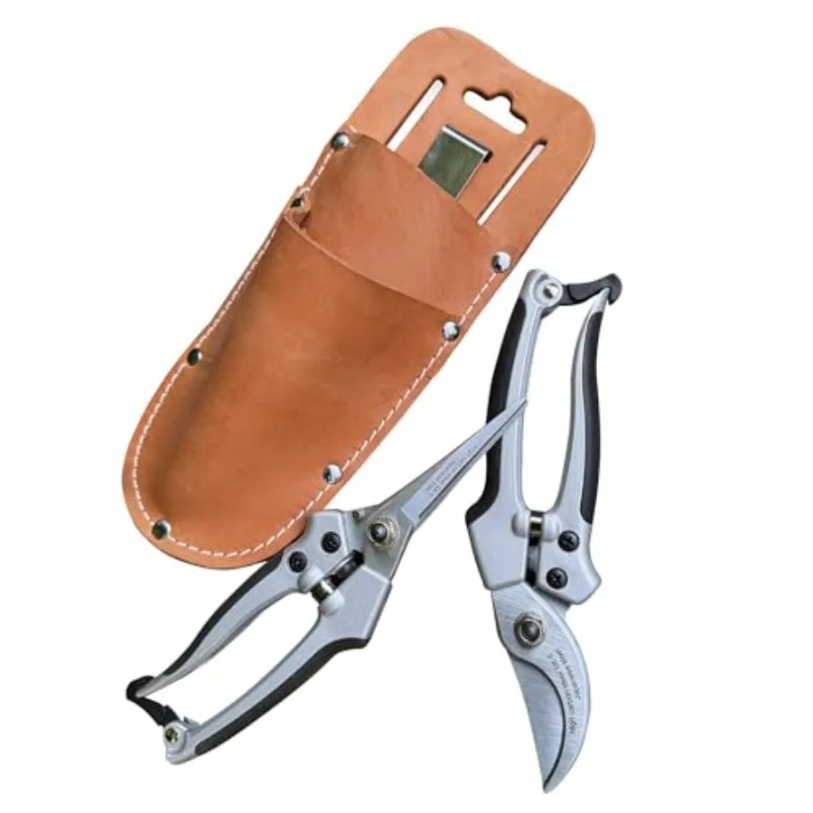 

Набор садовых ножниц (2 шт.) - 7,87-дюймовые обводные секаторы и 7,67-дюймовые прямые садовые ножницы с лезвиями из углеродистой стали и рукояткой из латуни.