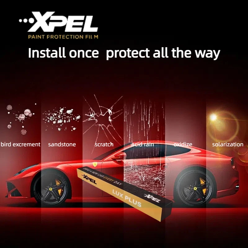 

XPEL PPF Automotive Transparent Protective Film TPU Material Non-yellowing Non-glueing Self-repairing Paint Protection Film