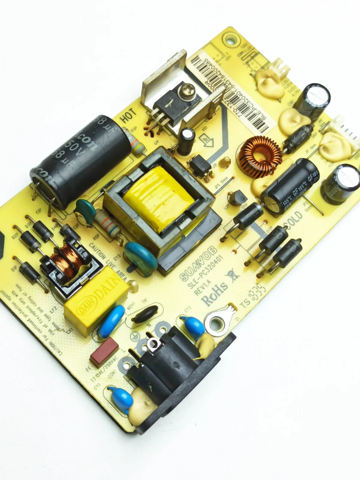 Original TPV C32GX 32GX curved panel power supply board SLE-PC320401 high pressure board