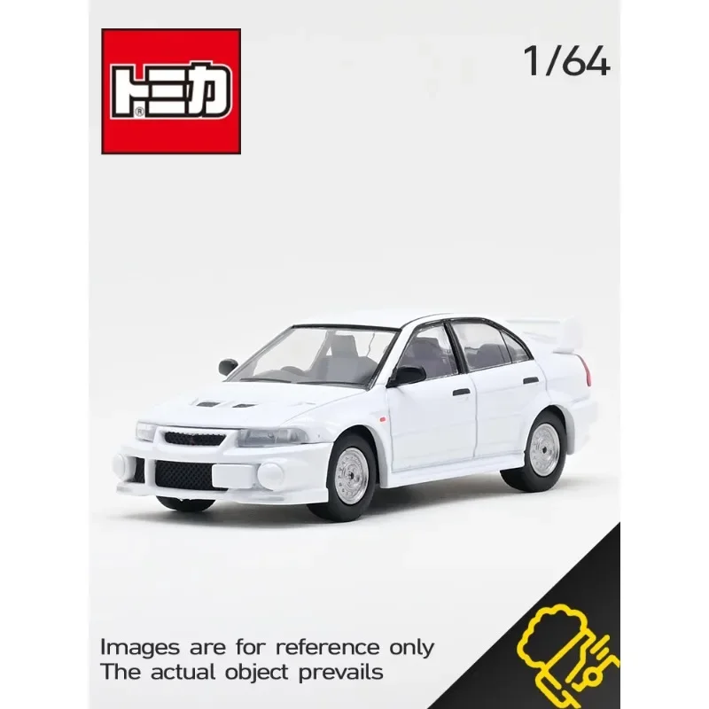 TAKARA TOMY TOMICA TLV LV-N190e Mitsubishi EVO6 RS alloy simulation model, children's collection toys, gifts for children.